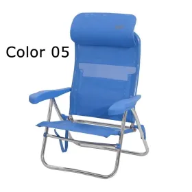 Strandstuhl mit 7 Positionen und compact Kopfteil