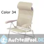 Strandstuhl mit 7 Positionen und compact Kopfteil