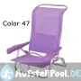 Strand Bett-Stuhl mit 7 Positionen Multifaser und integriertem Griff