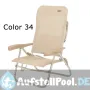 Strandstuhl Multifaser mit 7 Positionen und integriertem Griff