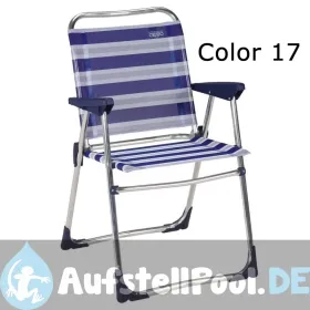 Strandstuhl mit 7 Positionen und compact Kopfteil