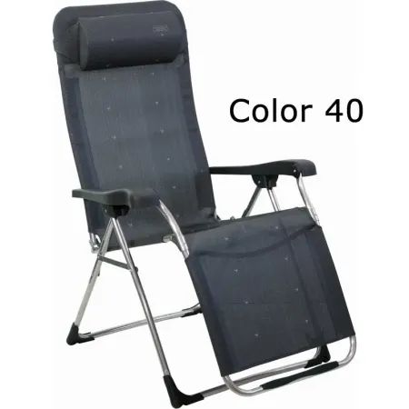 Liegestuhl mit Multipositionskissen große Relax aus Aluminium und Multifaser