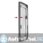 Rechteckiger Aluminium Tisch mit ausziehbaren Teleskopbeinen