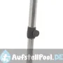 Rechteckiger Aluminium Tisch mit ausziehbaren Teleskopbeinen