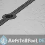 Rechteckiger Aluminium Tisch und ausziehbare Teleskopbeine 101x65 cm