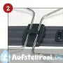 Rechteckiger Aluminium Tisch und ausziehbare Teleskopbeine 101x65 cm