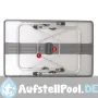 Rechteckiger Aluminium Tisch und ausziehbare Teleskopbeine 110x70 cm