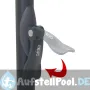 Ovaler Tisch aus lackiertem Aluminium 130x91 cm