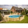 Azuro Pool 910x460x120 mit Holzoptik