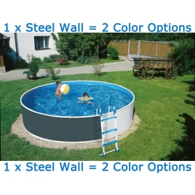 Azuro Pool 360x120 mit Graphitoptik oder weiße Lackierung