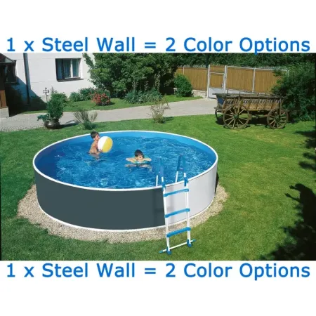 Azuro Pool 360x120 mit Graphitoptik oder weiße Lackierung