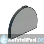 Ovaler Tisch aus lackiertem Aluminium 120x90 cm