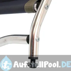 Air Deluxe Aluminium Sessel mit 7 Positionen und langem Sitz
