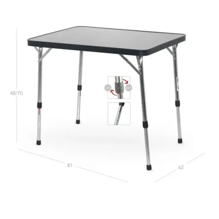 Rechteckiger mittelgroßer Aluminium Tisch