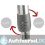 Rechteckiger mittelgroßer Aluminium Tisch