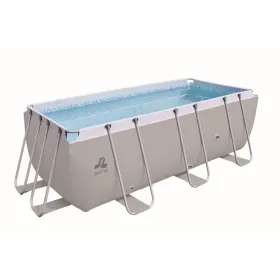 Jilong Passaat Stahlrahmen Pool Grau 400x200x99 cm 17726FR