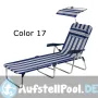 Bett mit Armlehne und Rückenlehne 7 Positionen aus Aluminium