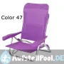 Strandstuhl niedrig mit 7 Positionen und integriertem Griff