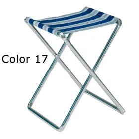 Klappbarer Aluminium Hocker und Multifaser extraflach