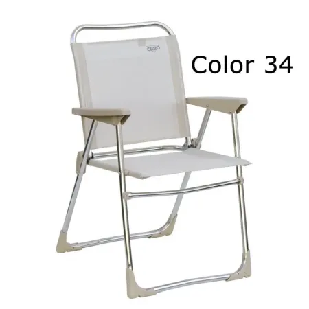 Abnehmbarer Tennisstuhl aus Aluminium und Multifaser