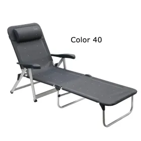 Verstärktes Bett mit Armlehne und Rückenlehne 7 Positionen aus Aluminium