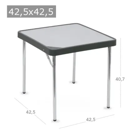 Kleiner Aluminium Tisch 42,5x42,5 cm