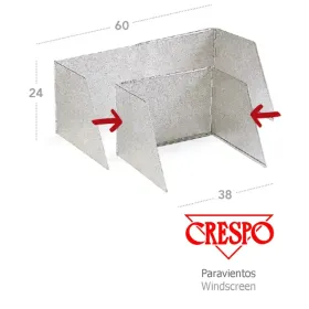 Ausziehbarer Windschutz, Höhe 24