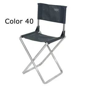 Super großer Klapphocker mit Rückenlehne aus Aluminium und Multifaser