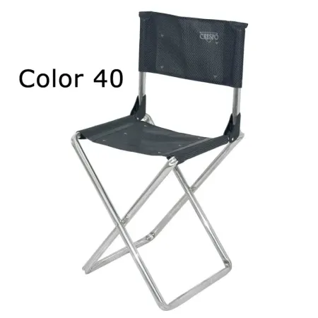 Super großer Klapphocker mit Rückenlehne aus Aluminium und Multifaser