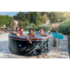 Netspa Montana Whirlpool Schwarz 6 Personen 204x70 cm SP-MTA165B