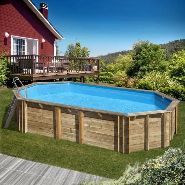 Ovale Holzpools