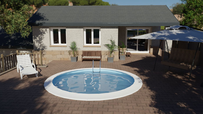 Wie kann man einen Pool in den Garten einbauen?